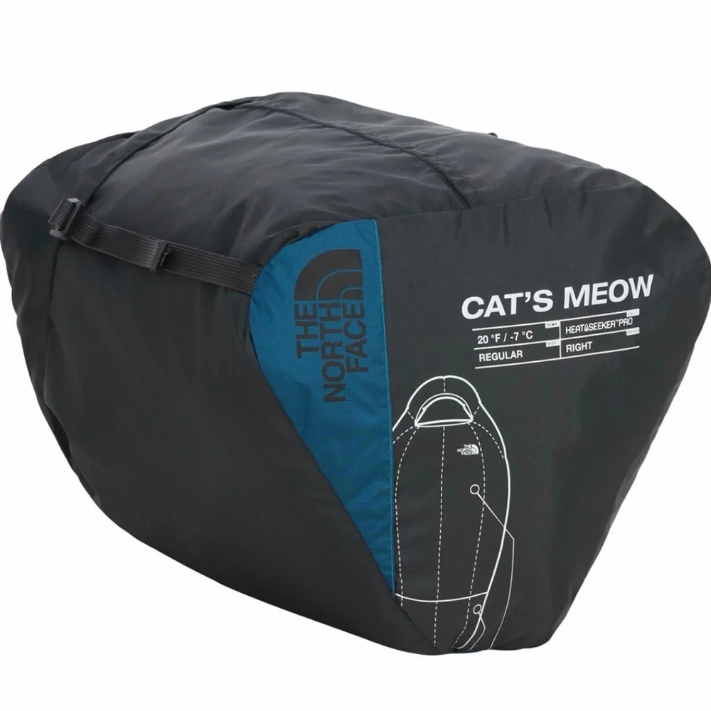 NWOT North Face Cats Meow 20f/ 7-c Backpacking sleeping Bag X Long R Hand zip - Picture 7 of 8